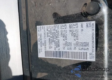 2020 Nissan Rogue Sl Fwd из США, поврежденный, VIN 5N1AT2MT2LC709880